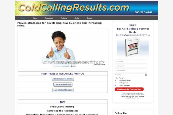 coldcallingresults.com site used Summer-blog