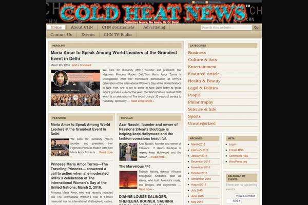 coldheatnews.com site used Cover WP