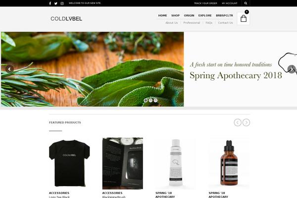 The Retailer Child theme site design template sample