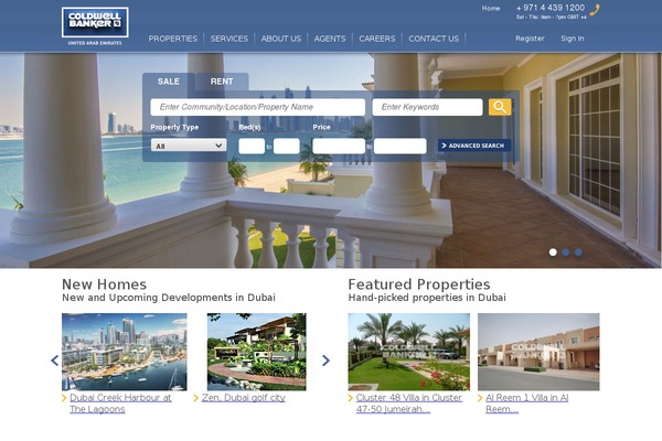 RealEstate theme site design template sample