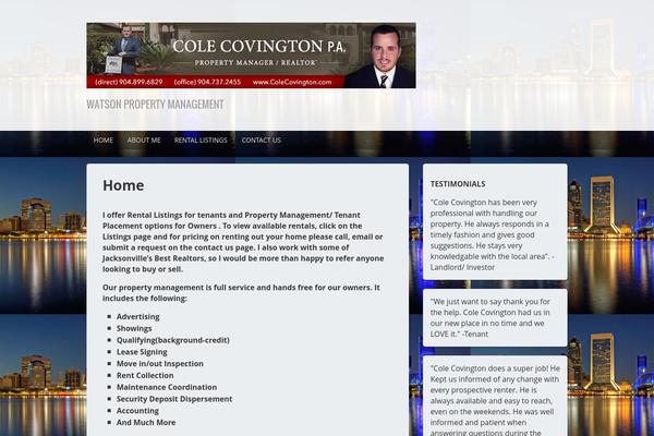Modern Estate theme site design template sample