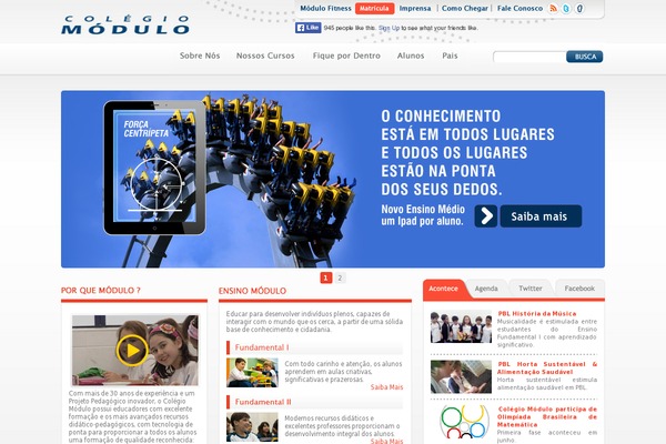 Modulo theme site design template sample