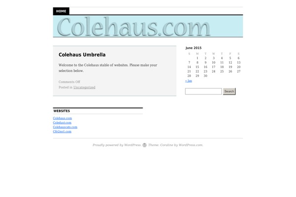 Coraline theme site design template sample