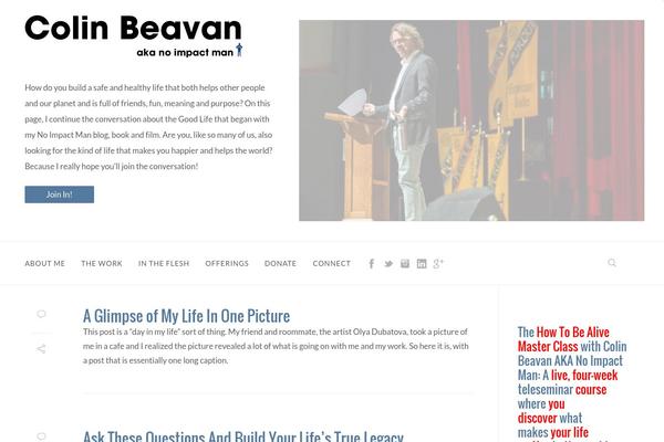 colinbeavan.com site used Zephyr