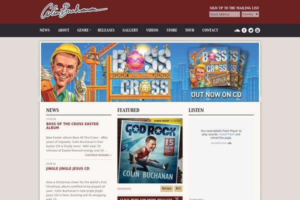 Colin theme site design template sample