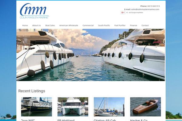 colinmaslenmarine.com site used Cmm