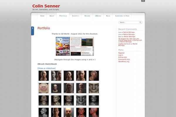 colinsenner.com site used dfBlog