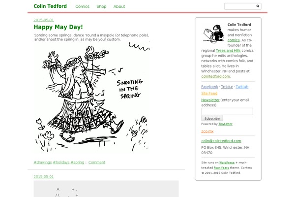 Four years theme site design template sample