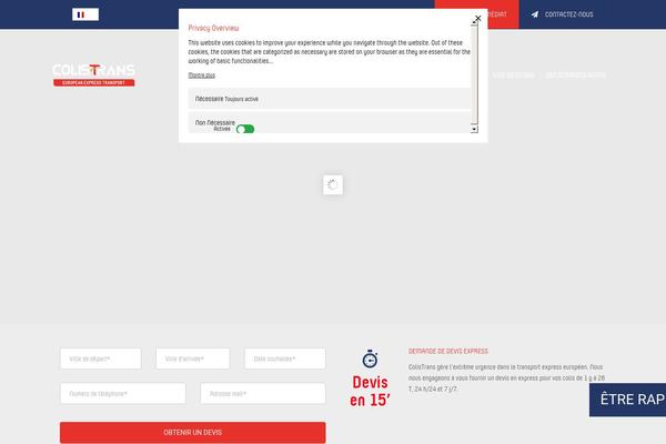 Transport-child theme site design template sample