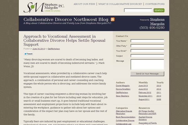 collaborativedivorcenorthwest.com site used Sm-blogs