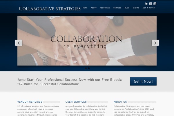 inFocus theme site design template sample