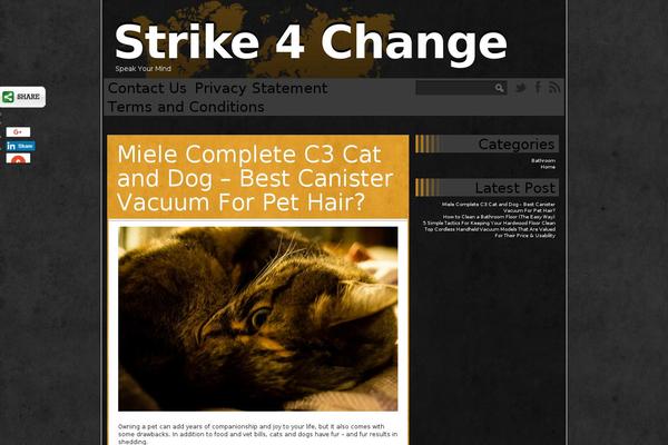 Site using Slick Social Share Buttons plugin