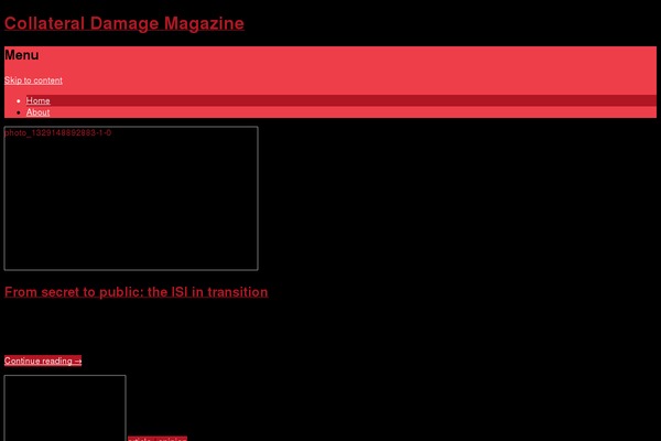 collateraldamagemagazine.net site used Nominal-master