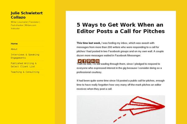 Site using Tilt Social Share Widget plugin