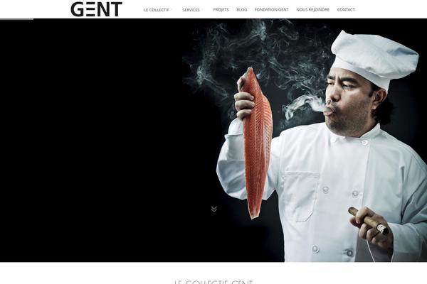 Gent theme site design template sample