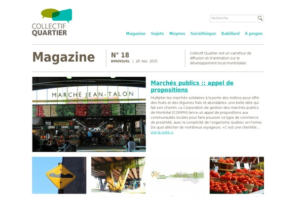collectifquartier.org site used Quartier