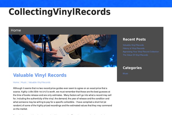 Musik theme site design template sample