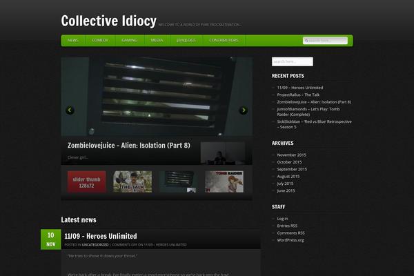 GamePress theme site design template sample