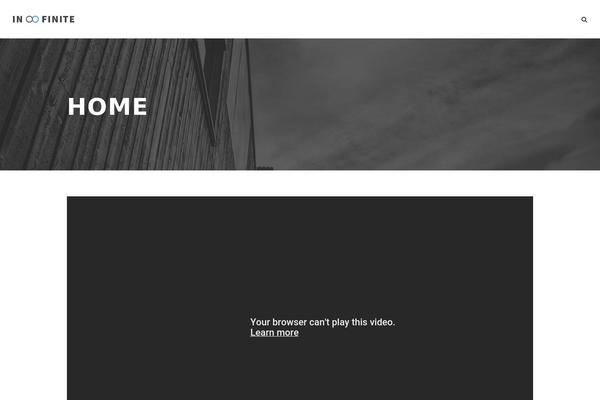 Infinite theme site design template sample