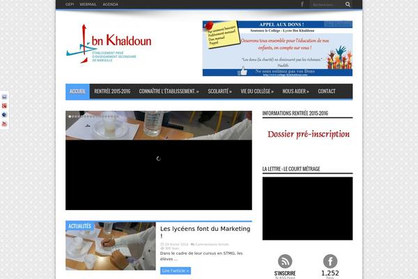 Jarida theme site design template sample