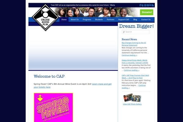 Cap theme site design template sample