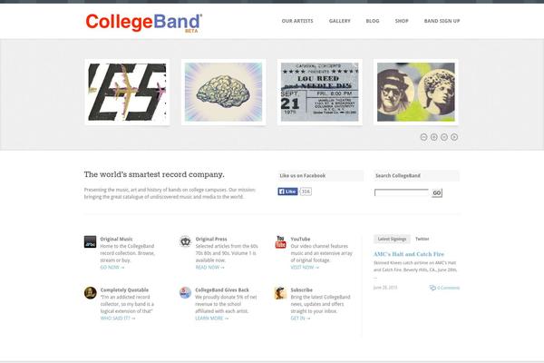 collegeband.com site used Transfer