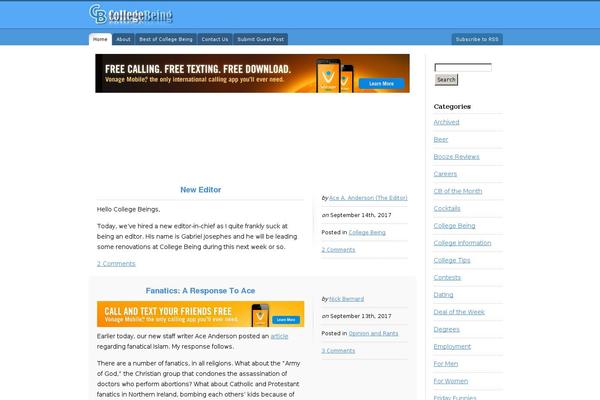 collegebeing.com site used College-lust