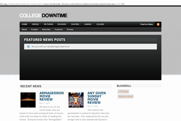 Bold News theme site design template sample