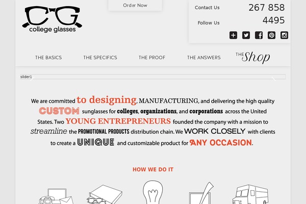 collegeglasses.com site used Collegeglasses
