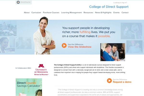 DirectCourseDirectSupport theme websites examples