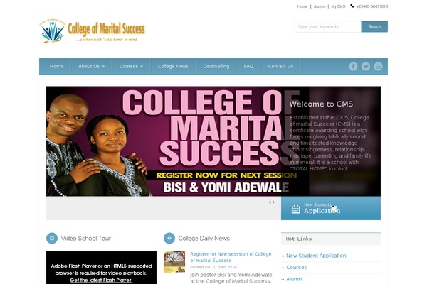 Cms theme site design template sample