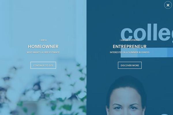 Frontpage theme site design template sample