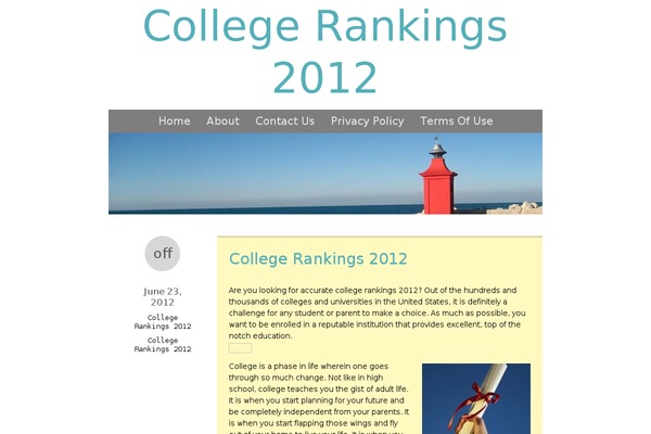 collegerankings2012.com site used Ice Cap