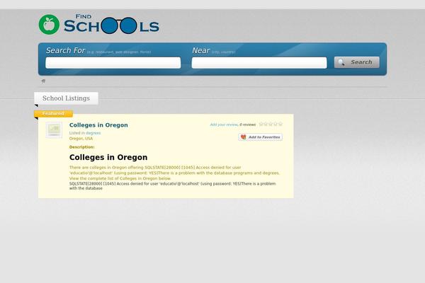 Vantage theme site design template sample