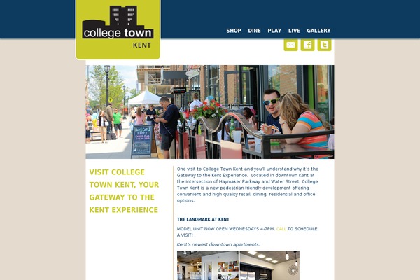 collegetownkent.com site used Collegetownkent.com