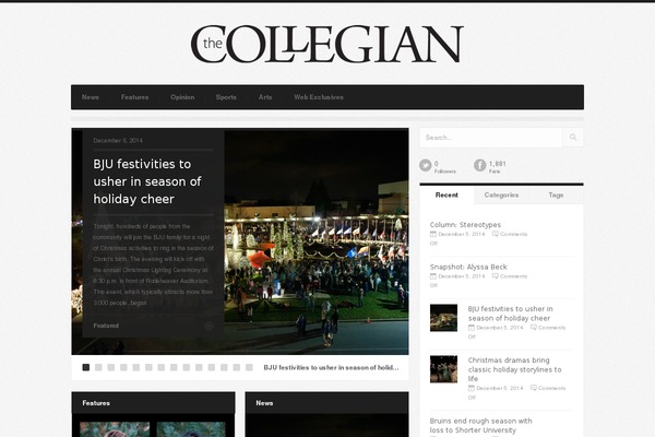 Stream theme site design template sample