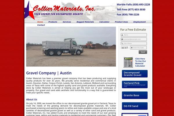 colliermaterials.com site used 12