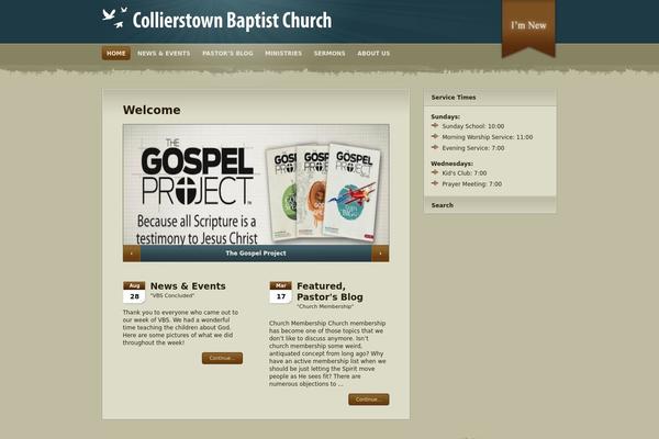 Wpchurch theme site design template sample