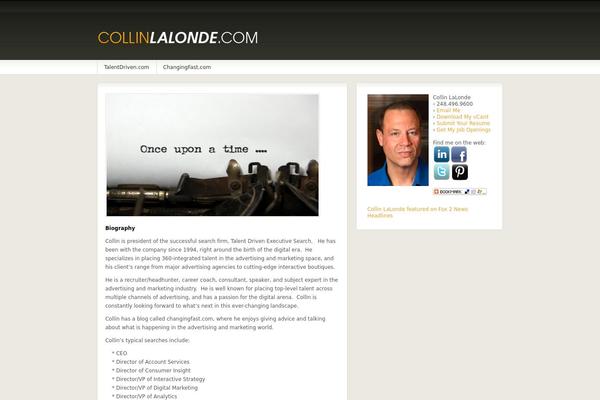 Fresh News theme site design template sample