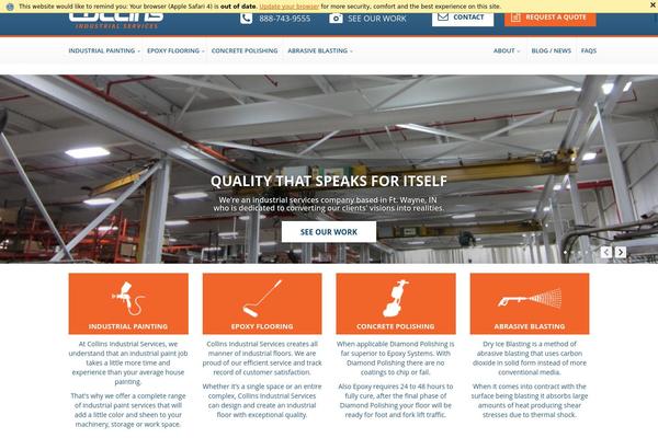 Cis theme site design template sample