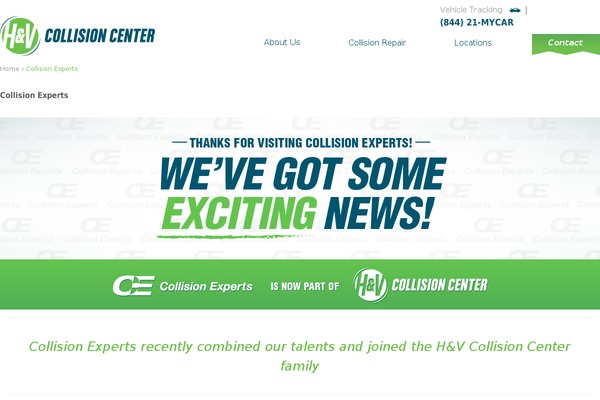 collision-experts.com site used Handv-om-bones