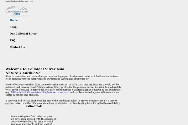 Impreza Child theme site design template sample