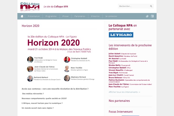 colloque-npa.fr site used Npa