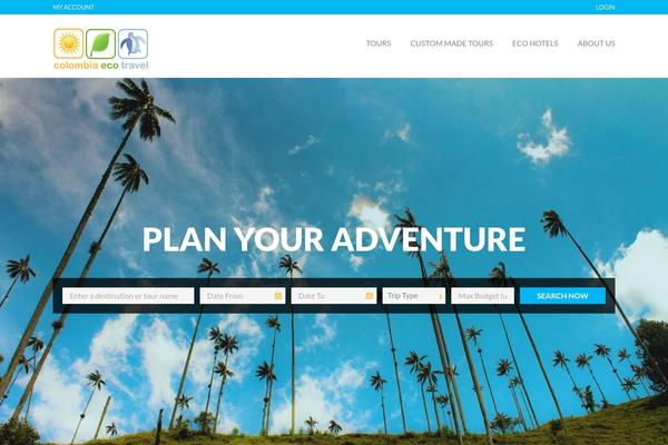 Travelo theme site design template sample