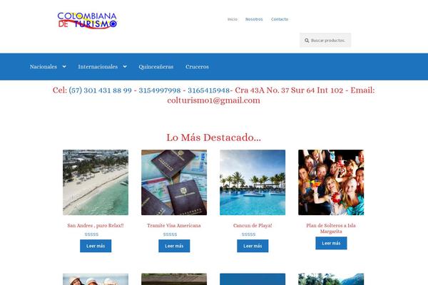 Storefront theme site design template sample