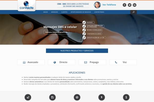 Vantage theme site design template sample