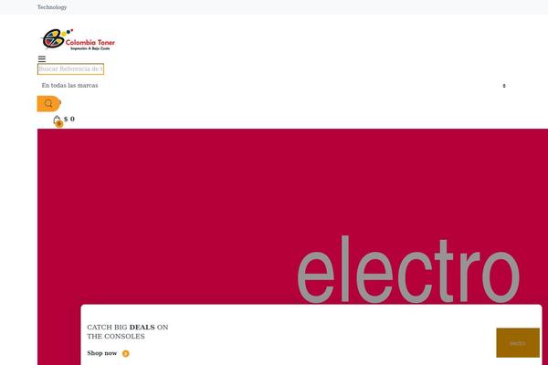 Electro theme site design template sample