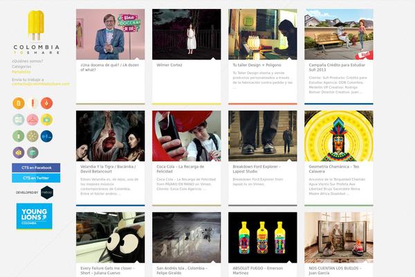 Gridlocked theme site design template sample