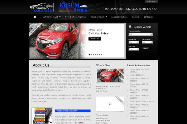 colomboautomobile.com site used Autodealer_theme