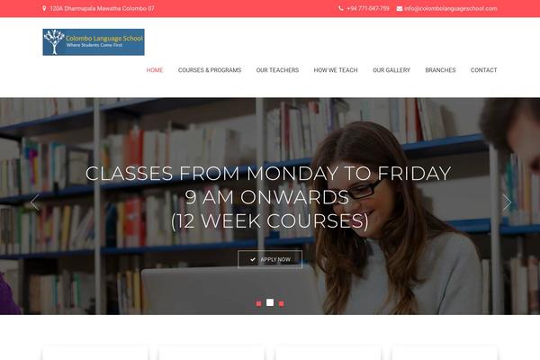 Bright theme site design template sample